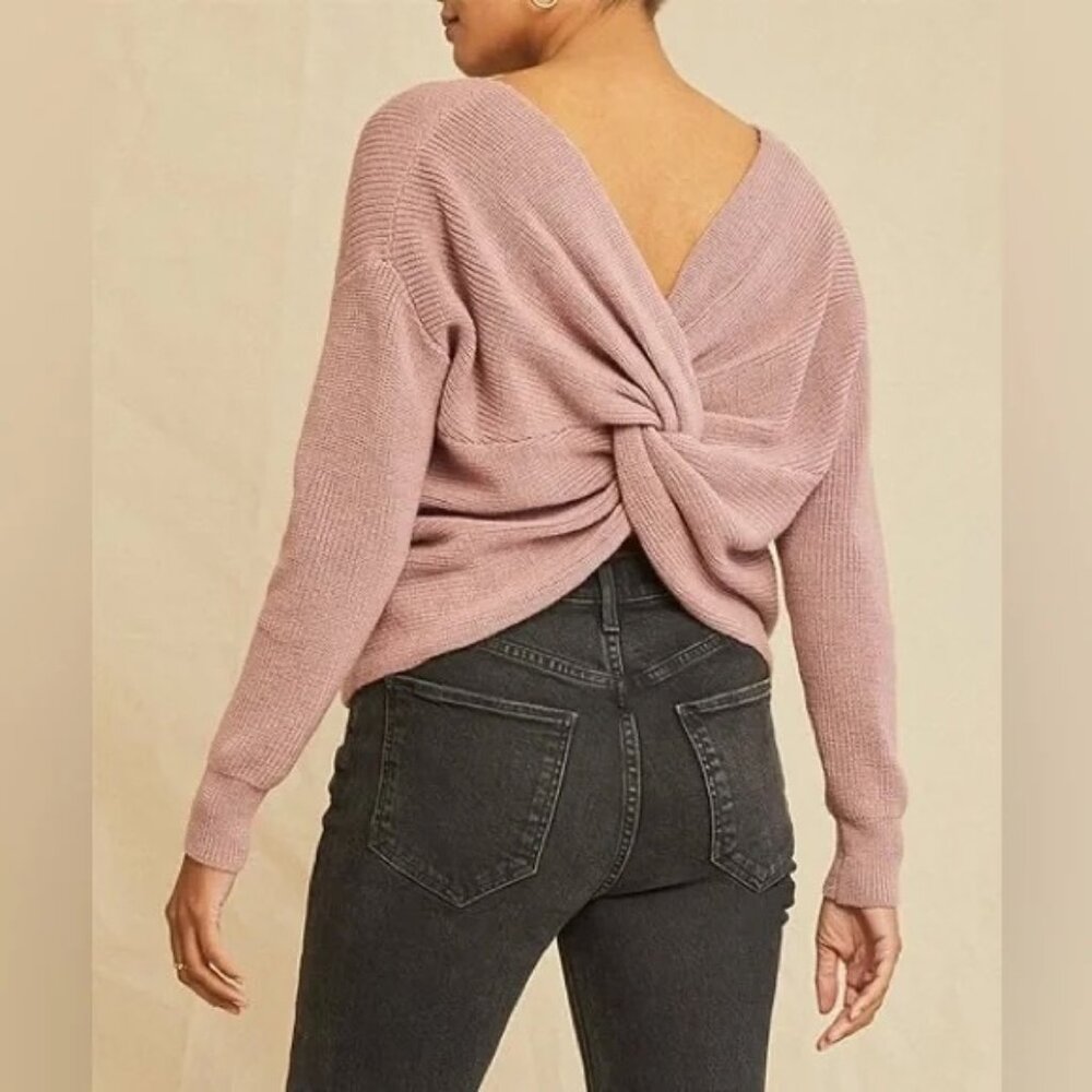 Amour Vert Belicia Cashfeel Sweater - Quartz size large
